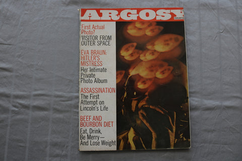1969 FEBRUARY ARGOSY MAGAZINE - VISITOR FROM OUTER SPACE COVER - SP 6187S