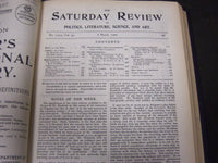 1902 SATURDAY REVIEW 2 BOUND VOLUMES - COMPLETE YR- PUBLISHED IN LONDON - R 1088