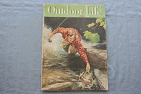 1949 APRIL OUTDOOR LIFE MAGAZINE - FISHERMAN WITH NET COVER - SP 6183C