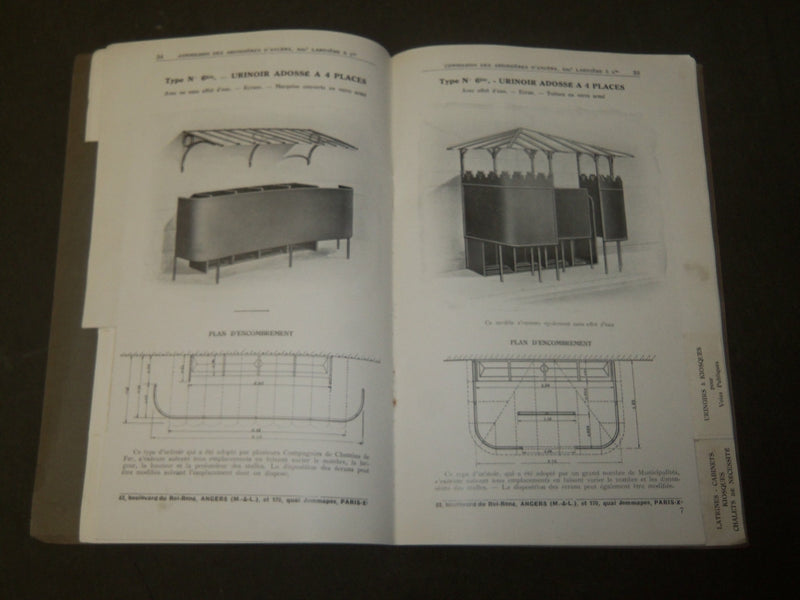 1930'S COMMISSION DES ARDOISIERES D'ANGERS D'ARDOISE FRENCH CATALOGUE - FR 1397