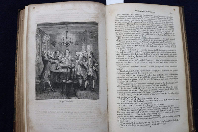 1872 AINSWORTH'S MAGAZINE, VOLUME I HARDCOVER BOOK BY WILLIAM AINSWORTH- KD 9455