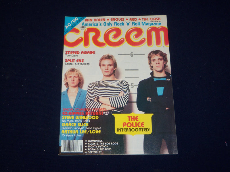 1981 APRIL CREEM MAGAZINE - THE POLICE COVER - SP 9620