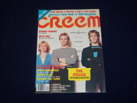 1981 APRIL CREEM MAGAZINE - THE POLICE COVER - SP 9620