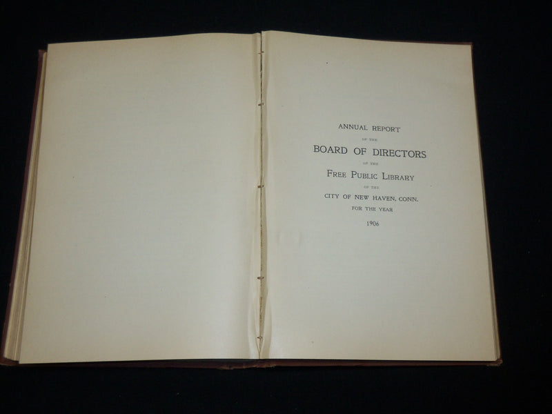 1906 NEW HAVEN CITY YEAR BOOK - CONNECTICUT - A. OSWALD PALLMAN - KD 6314