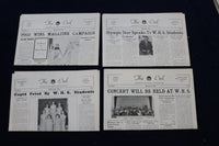 1949-1954 THE OWL NEWSPAPER - WESTMINSTER (MD) HIGH SCHOOL - LOT OF 48 - NP 8905