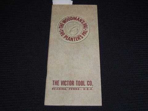 1944 THE VICTOR TOOL COMPANY MANUAL - WOODMAN - READING, PENNSYLVANIA - K 169