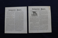 1879-1885 ANTIQUARIAN PAPERS - IPSWICH, MASSACHUSETTS - LOT OF 34 - K 780