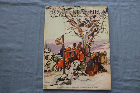 1926 NOVEMBER HOUSE BEAUTIFUL MAGAZINE - CITY HOUSE AND APARTMENT NUMBER- E 9359