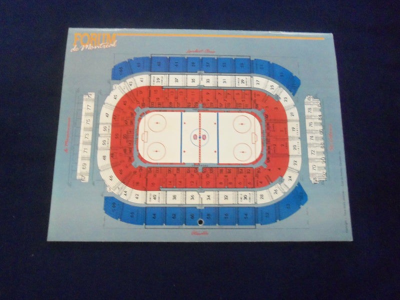 1986-1987 MONTREAL CANADIANS HOCKEY CALENDAR - F 254W
