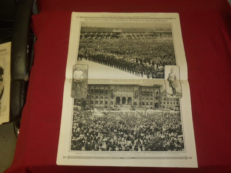 1915 JULY 29 NY TIMES PICTORIAL SECTION - RED CROSS NURSE AID HOSPITAL - NP 3964