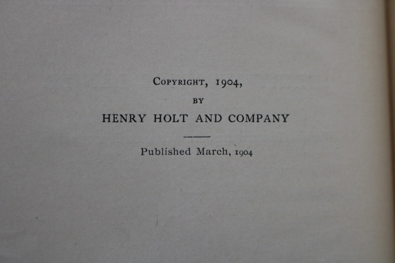 1904 THE ROMANCE OF PISCATOR HARDCOVER BOOK BY H.W. KABUER - KD 9703