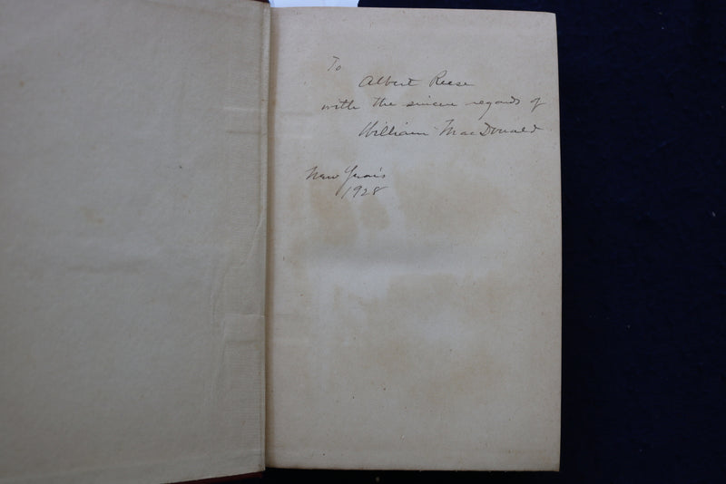 1923 THE INTELLECTUAL WORKER HARDCOVER BOOK BY WILLIAM MACDONALD - KD 9543