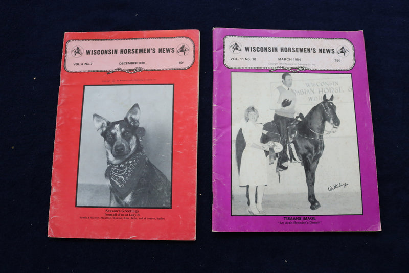 1979-1984 WISCONSIN HORSMEN'S NEWS MAGAZINE - LOT OF 6 - O 3359
