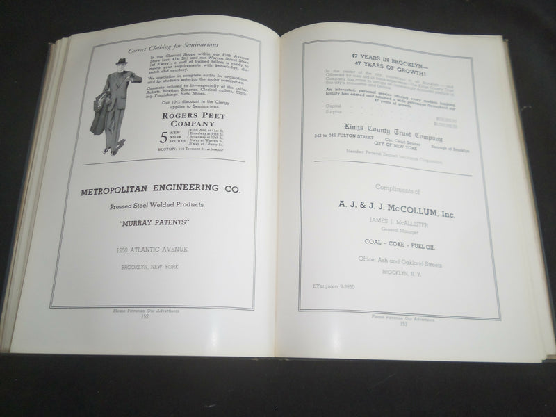 1936 CATHEDRAL COLLEGE OF IMMACULATE CONCEPTION YEARBOOK - BROOKLYN, NY- YB 2524