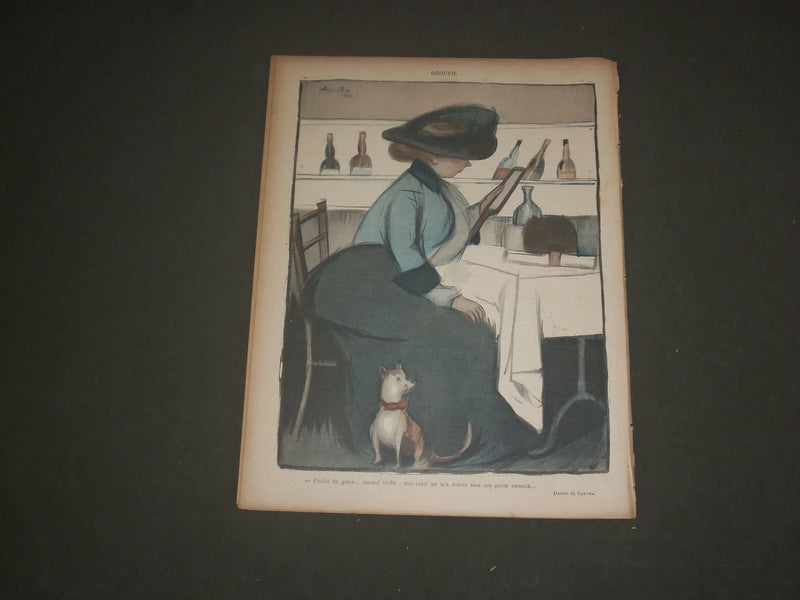 1900 DECEMBER 22 LE RIRE MAGAZINE - NUMBER 320- AU GUFFET DE LA BARE DE X -R 649