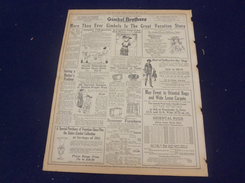 1919 MAY 25 NEW YORK TIMES - PETROGRAD AFIRE AS FALL IMPENDS - NT 9258