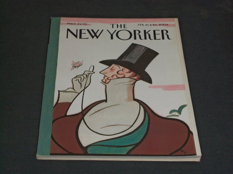 2004 FEBRUARY 16 & 23 THE NEW YORKER MAGAZINE - ILLUSTRATED COVER - NY 1999