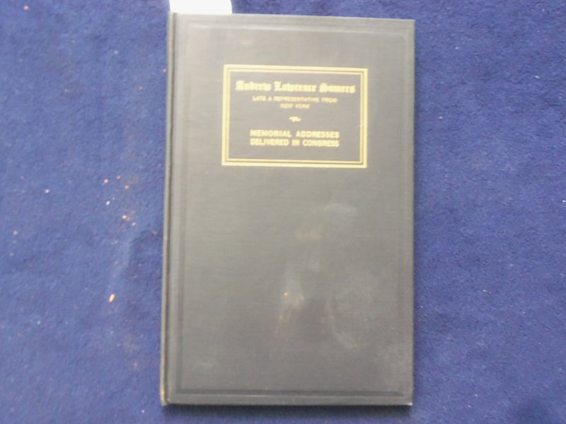 1950 ANDREW LAWRENCE MEMORIAL ADDRES HARDCOVER BOOK - K 206
