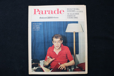 1965 FEBRUARY 21 PARADE MAGAZINE - PETER O'TOOLE COVER - E 26313