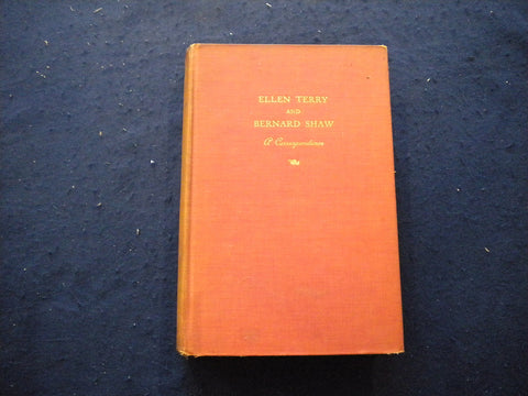 1931 ELLEN TERRY AND BERNARD SHAW A CORRESPONDENCE HARDCOVER BOOK - KD 8041