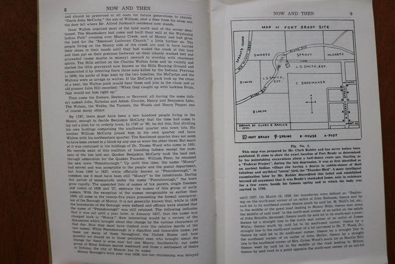 1946 AUGUT 10 HISTORY OF MUNCY SOFTCOVER BOOK - MUNCY, PENNSYLVANIA - K 3155