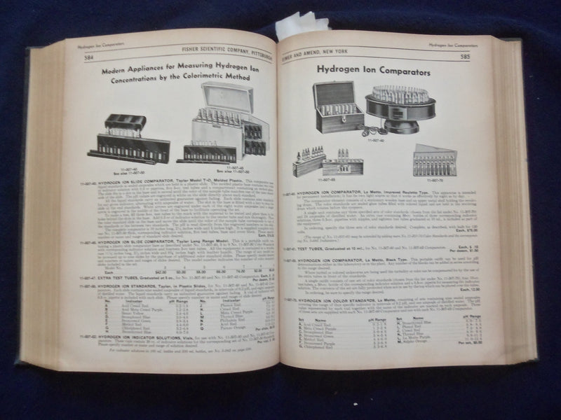 1942 ELMER AND AMEND FISHER SCIENTIFIC COMPANY HARDCOVER CATALOG - R 98A