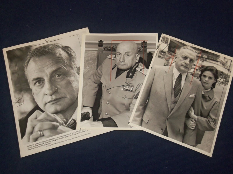 1960'S - 1980'S ORIGINAL PRESS PHOTOS OF GEORGE C. SCOTT LOT OF 35 - J 1799