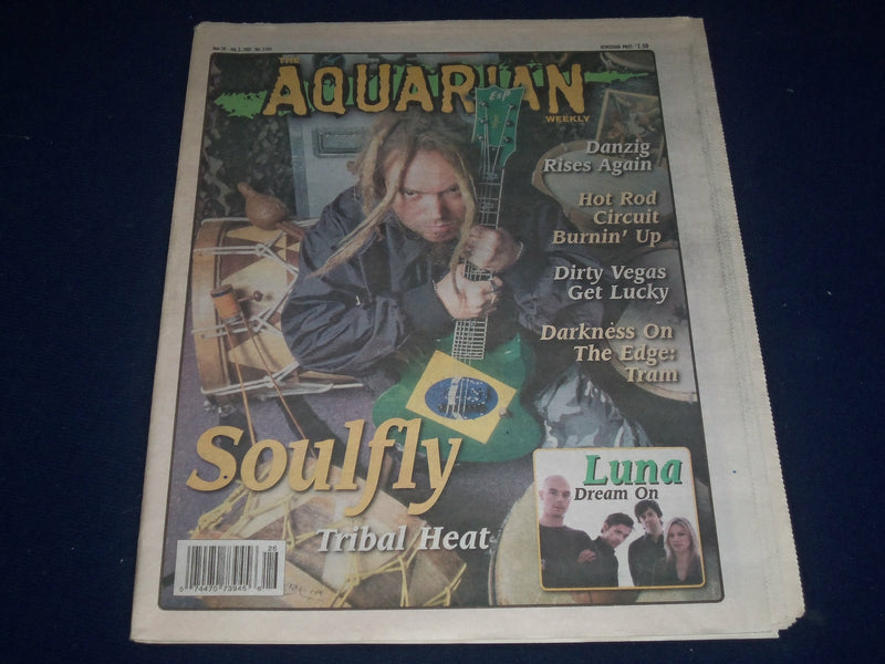 2002 JUNE 26-JULY 3 AQUARIAN WEEKLY NEWSPAPER - SOULFLY COVER - J 1154