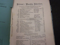 1869 PUTNAM'S MONTHLY MAGAZINE LOT OF 12 ISSUES - GREAT STORIES & ADS - WR 550