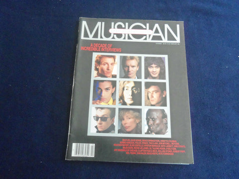 1987 FEB MUSICIAN MAGAZINE - SPECIAL 100TH ISSUE - DECADE OF INTEVIEWS - ST 7042