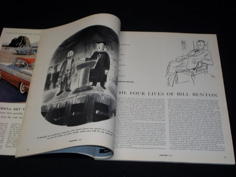 1958 JULY ESQUIRE MAGAZINE - AMERICANIZATION OF PARIS FRONT COVER - E 1024
