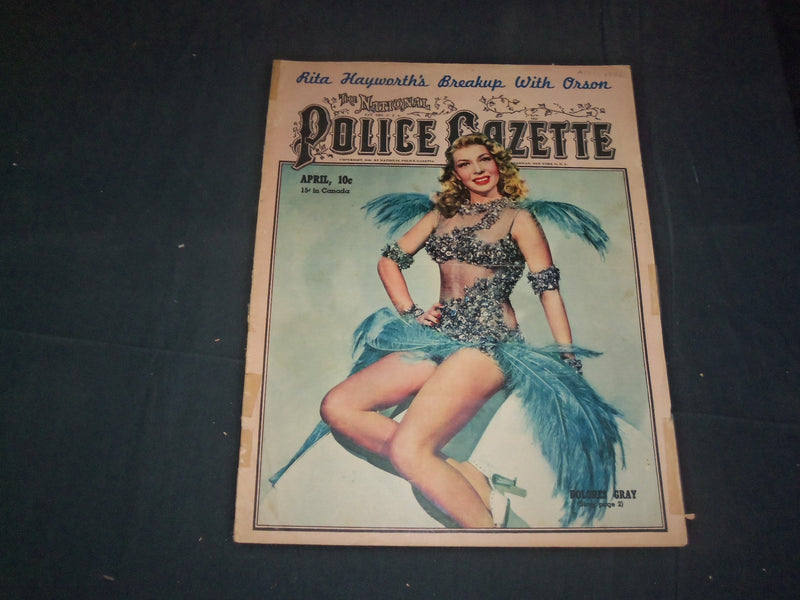 1946 APRIL THE NATIONAL POLICE GAZETTE MAGAZINE - RITA HAYWORTH - ORSON - B 5922