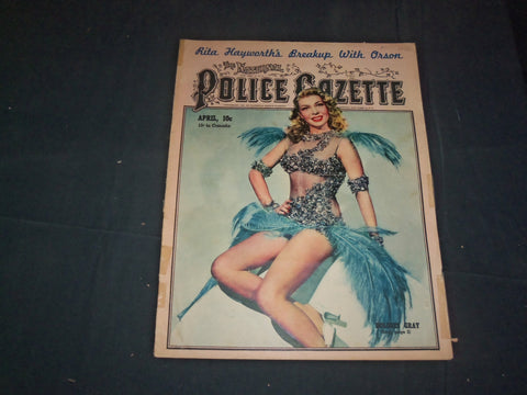 1946 APRIL THE NATIONAL POLICE GAZETTE MAGAZINE - RITA HAYWORTH - ORSON - B 5922