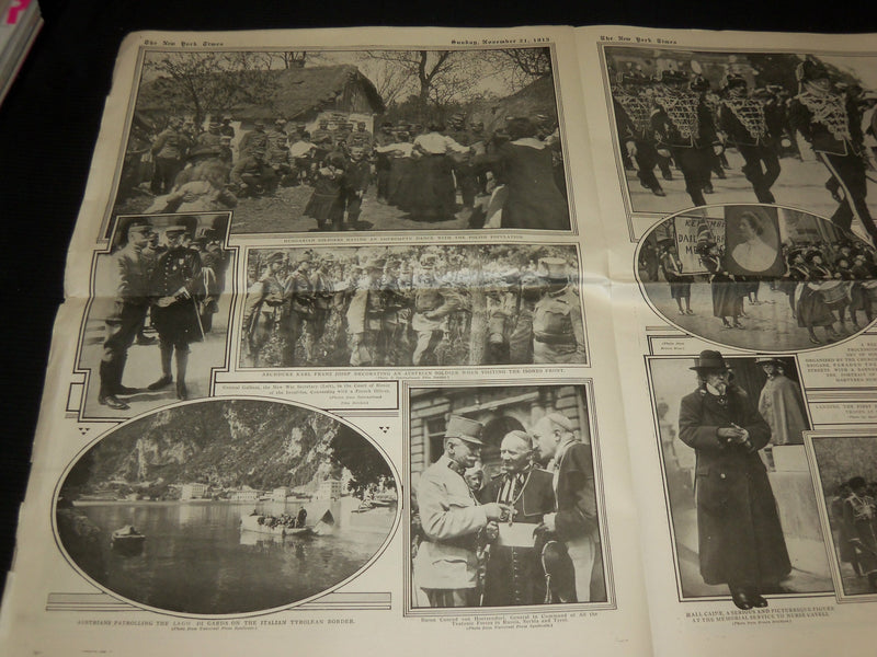 1915 NOVEMBER 21 NEW YORK TIMES PICTURE SECTION - WINSTON CHURCHILL - NP 5600