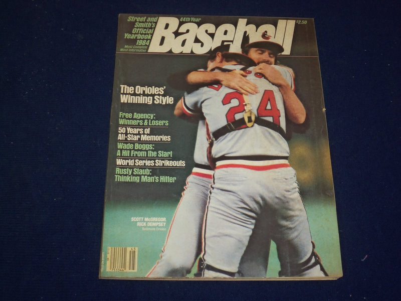 1984 STREET AND SMITH'S BASEBALL MAGAZINE-SCOTT MCGREGOR & RICK DEMPSEY -SP 9549