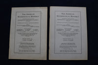 1929 THE AMERICAN MATHEMATICAL MONTHLY MAGAZINE - LOT OF 8 - O 3482