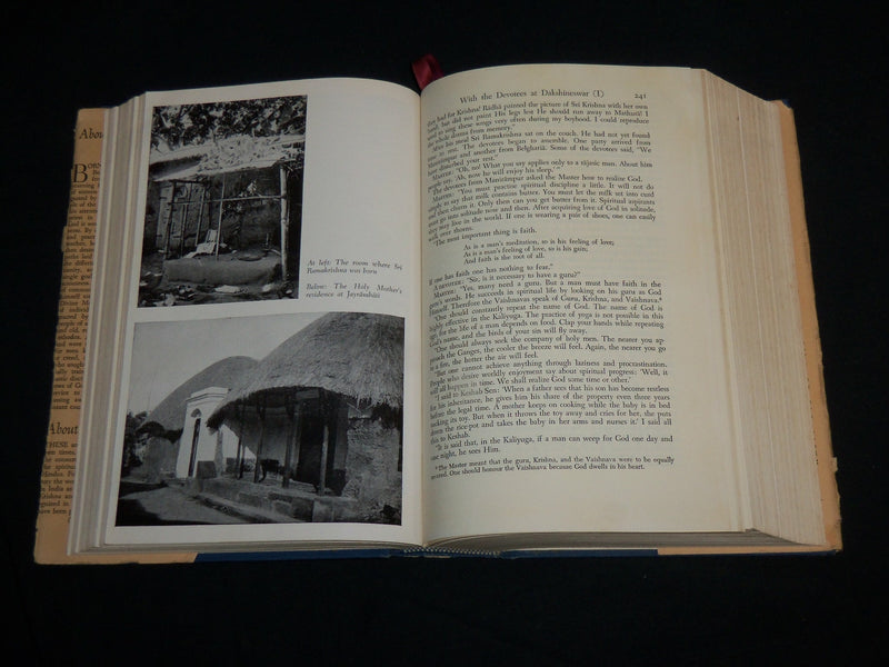 1969 THE GOSPEL OF SRI RAMAKRISHNA HARDCOVER BOOK BY SWAMI NIKHILANANDA- KD 6914