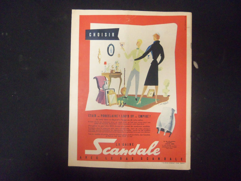 1954 MAY 31 FRENCH ELLE MAGAZINE - NICE COVER, PHOTOS & ADS - ST 4087