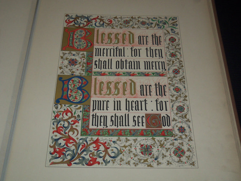 1861 SERMON ON THE MOUNT ILLUMINATED BY W & G AUDSLEY - CHARLES ROLT - Z 252
