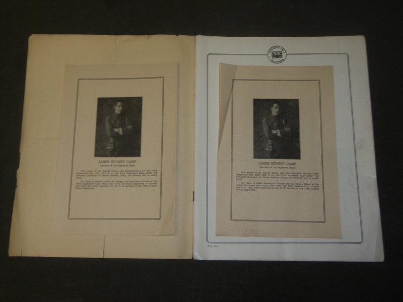 1919 BENEFIT DANCE AND ENTERTAINMENT FOR 108TH ENGINEERS PROGRAM - J 3568