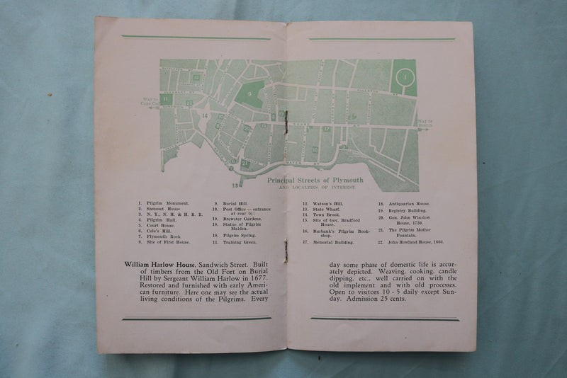 1920'S PLYMOUTH PILGRIM EPHEMERA - LOT OF 2 - K 3439