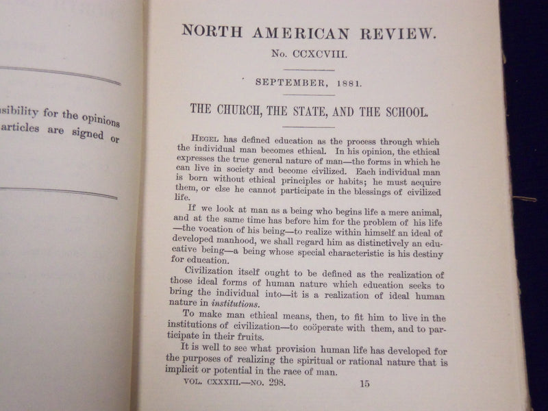 1878-1881 NORTH AMERICAN REVIEW LOT OF 7 ISSUES - NICE STORIES/ARTICLES - WR 672