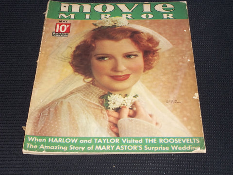 1937 MAY MOVIE MIRROR MAGAZINE - JEANETTE MACDONALD FRONT COVER - E 16170