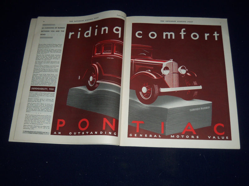 1931 AUGUST 29 THE SATURDAY EVENING POST MAGAZINE - ILLUSTRATED COVER -SP 1406