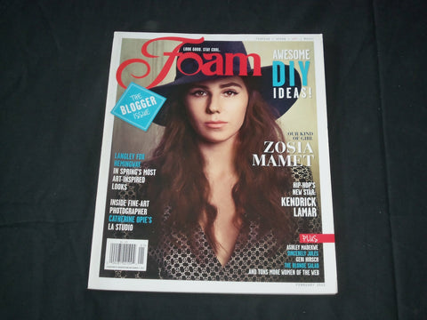 2013 JANUARY/FEBRUARY FOAM MAGAZINE - ZOSIA MAMET COVER - FASHION PHOTOS- RC 883