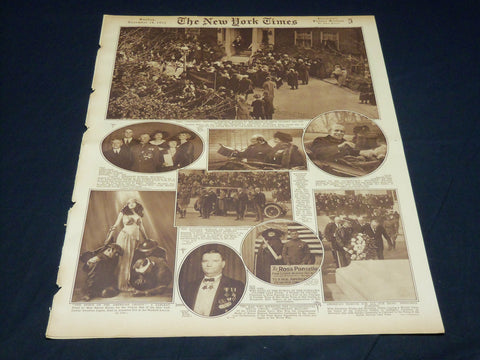 1922 NOVEMBER 19 NEW YORK TIMES PICTURE SECTION - WILSON - RUTH - NT 8859