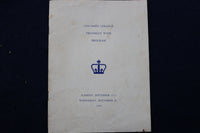 1959 COLUMBIA COLLEGE FRESHMAN WEEK PROGRAM SOFTCOVER PROGRAM - K 924