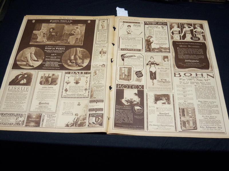 1922 APRIL 9 NEW YORK TIMES PICTURE SECTION NO. 4-7 - NICE PHOTOS - NT 8856