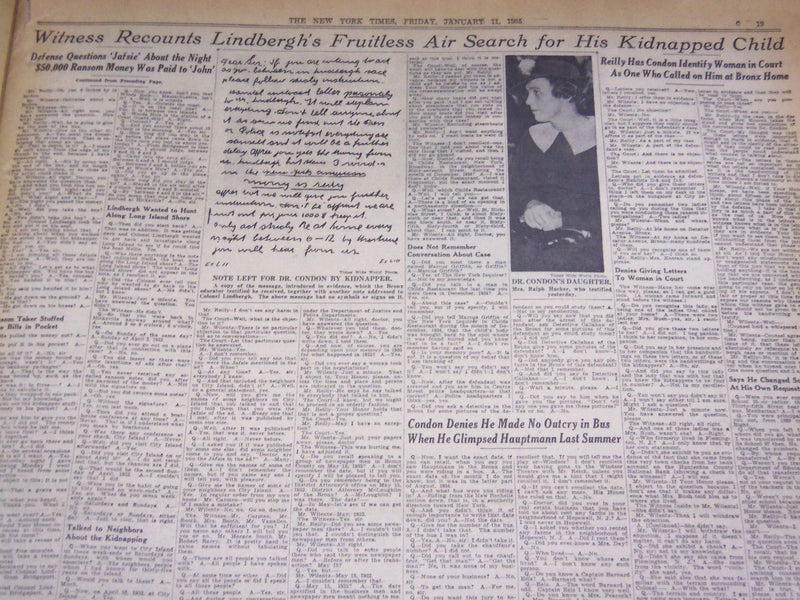 1935 JANUARY 11 NEW YORK TIMES - BRECKINRIDGE BACKS CONDON - NT 1929