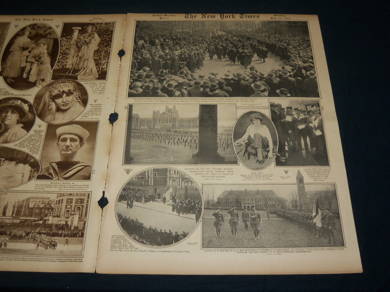 1917 MAY 13 NEW YORK TIMES ROTO PICTURE SECTION - WILSON & CABINET - NT 8986